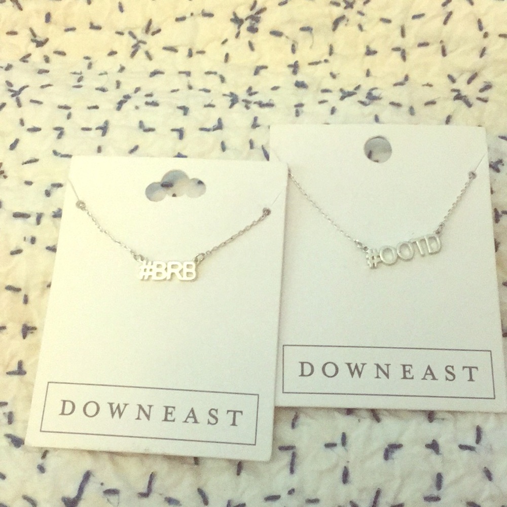 NWT hashtag necklaces